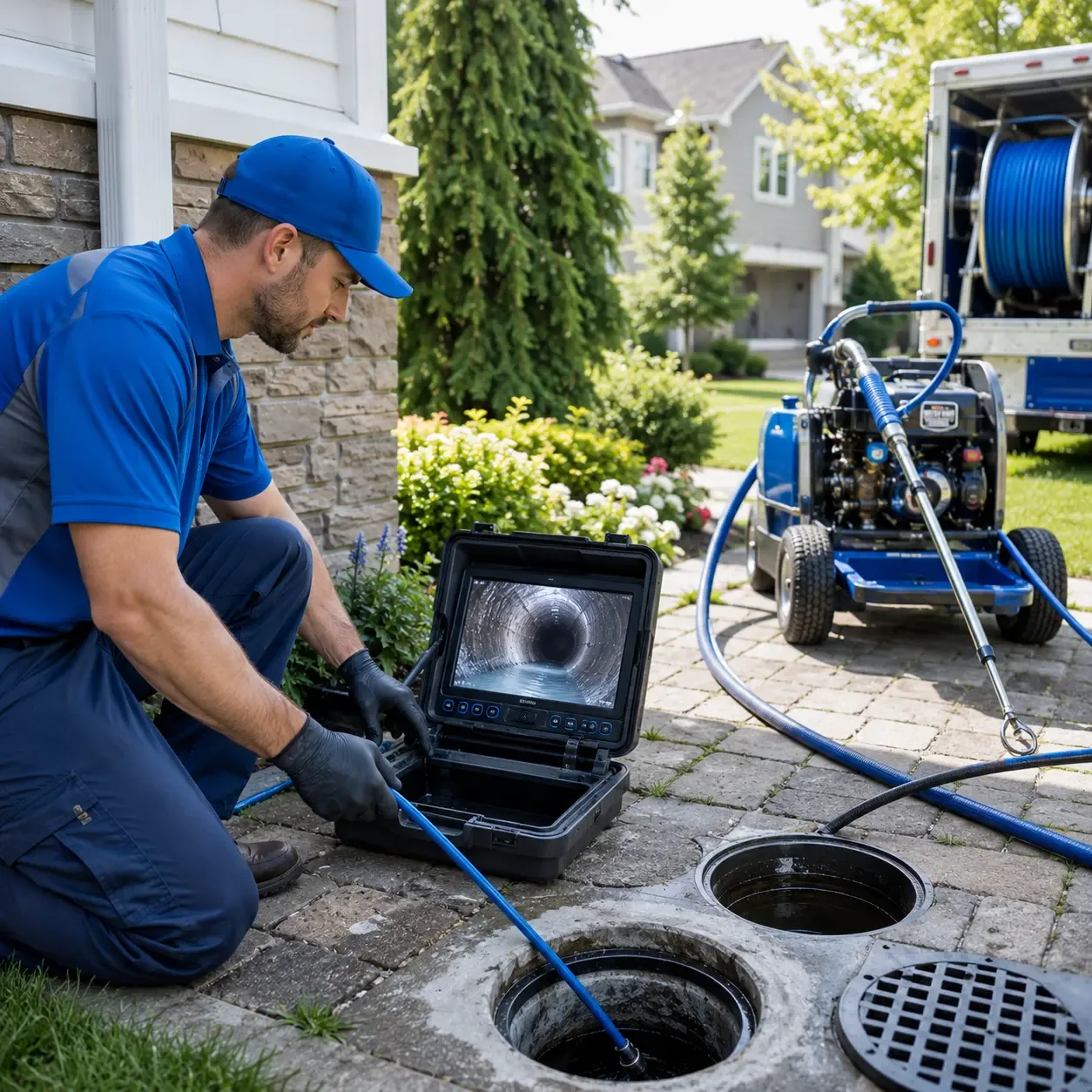 Outdoor drain cleaning professionals serving Moffett, OK