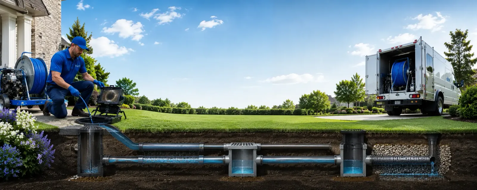 Outdoor drain cleaning information for Moffett, OK